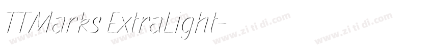 TTMarks ExtraLight字体转换